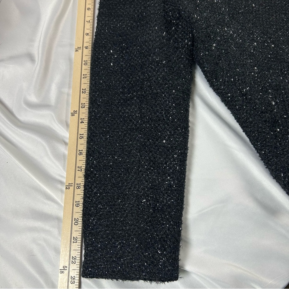 RSVP by Talbots Women’s Black Tweed Pearl-Trim Jacket Elegant Topper Size 10P - Picture 9 of 16
